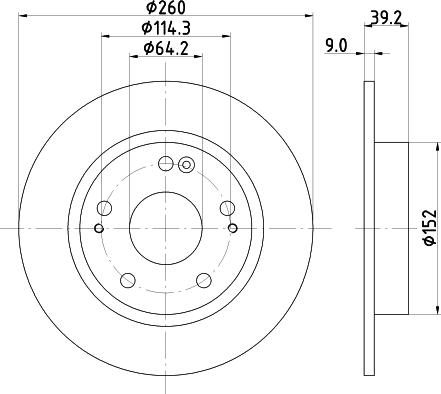 Mintex MDC83057C - Bremžu diski www.autospares.lv