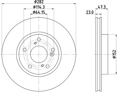 Mintex MDC83083C - Bremžu diski www.autospares.lv