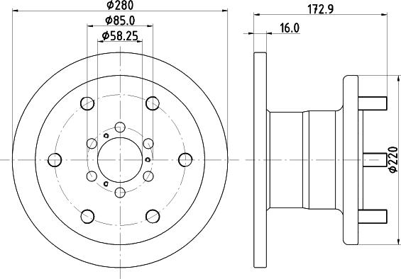 Mintex MDC837 - Bremžu diski www.autospares.lv