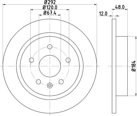 Mintex MDC82189C - Bremžu diski www.autospares.lv