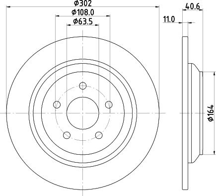 Mintex MDC82808C - Bremžu diski www.autospares.lv