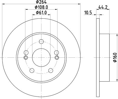 Mintex MDC875 - Тормозной диск www.autospares.lv