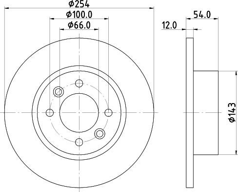 Mintex MDC870 - Bremžu diski www.autospares.lv