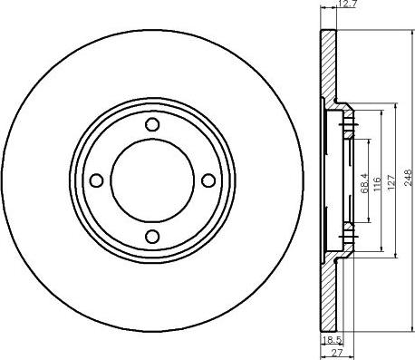 Mintex MDC8 - Bremžu diski autospares.lv