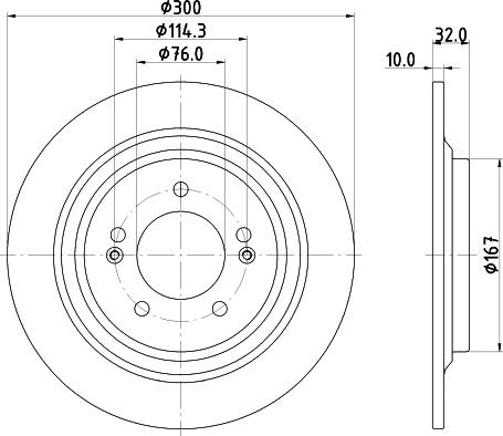 Mintex MDC3016C - Bremžu diski www.autospares.lv