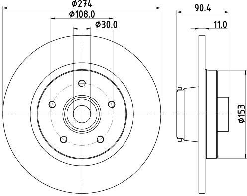 Mintex MDC3012C - Bremžu diski www.autospares.lv