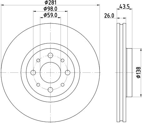 Mintex MDC3168C - Bremžu diski www.autospares.lv