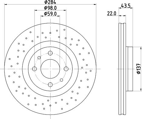 Mintex MDC3186C - Bremžu diski www.autospares.lv