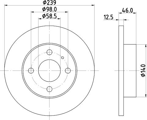 Mintex MDC382 - Bremžu diski www.autospares.lv