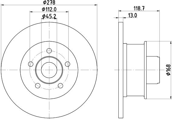 Mintex MDC326 - Bremžu diski www.autospares.lv