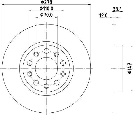 Mintex MDC2999C - Bremžu diski www.autospares.lv