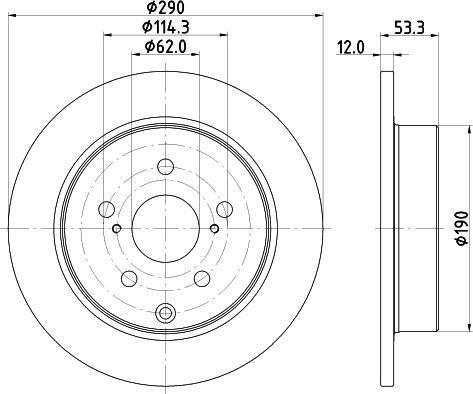 Mintex MDC2919C - Bremžu diski www.autospares.lv