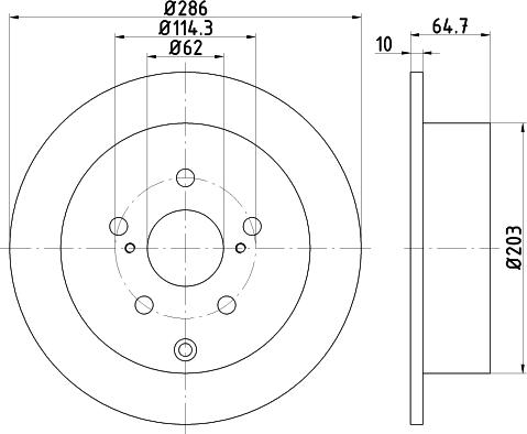 Mintex MDC2445 - Bremžu diski autospares.lv