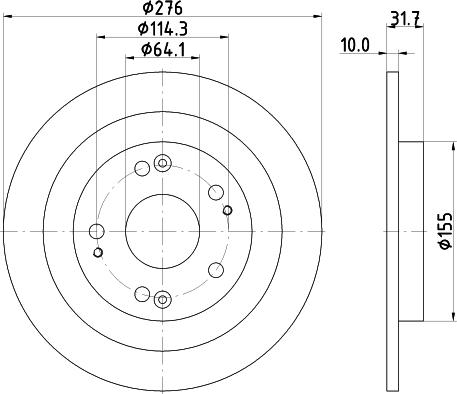 Mintex MDC2483 - Bremžu diski www.autospares.lv