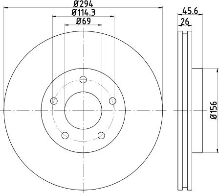 Mintex MDC2540 - Bremžu diski www.autospares.lv