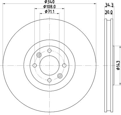 Mintex MDC2542 - Brake Disc www.autospares.lv