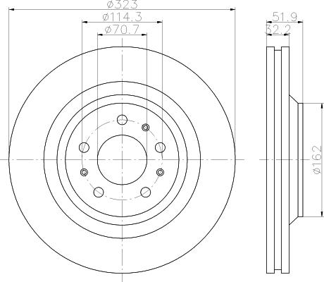 Mintex MDC2559 - Bremžu diski www.autospares.lv