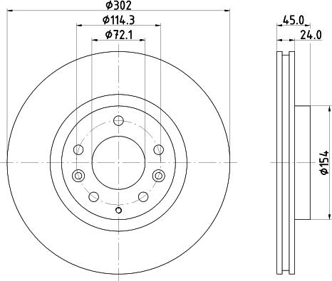 Mintex MDC2564 - Bremžu diski www.autospares.lv