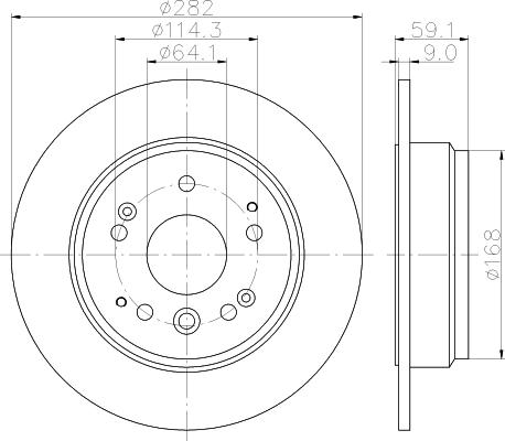 Mintex MDC2566 - Bremžu diski www.autospares.lv