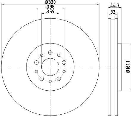 Mintex MDC2562 - Bremžu diski www.autospares.lv