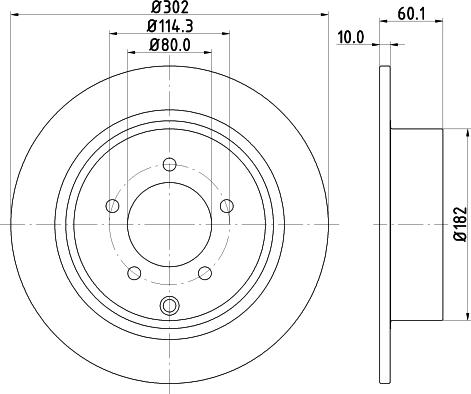 Mintex MDC2524 - Bremžu diski www.autospares.lv