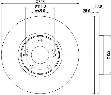 Mintex MDC2666 - Bremžu diski www.autospares.lv