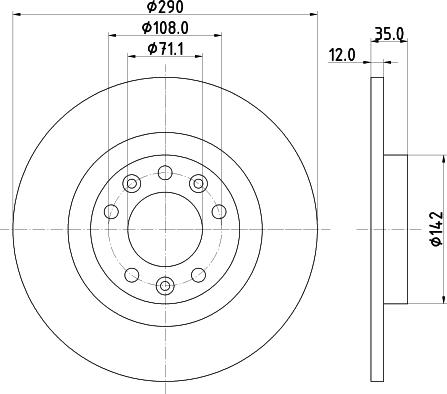 Mintex MDC2601 - Bremžu diski www.autospares.lv