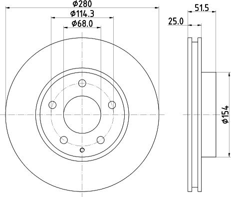 Mintex MDC2603 - Bremžu diski www.autospares.lv