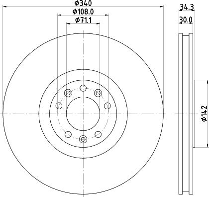 Mintex MDC2610 - Bremžu diski www.autospares.lv