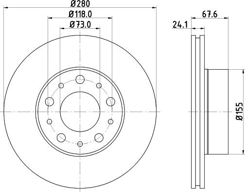 Mintex MDC2686 - Тормозной диск www.autospares.lv