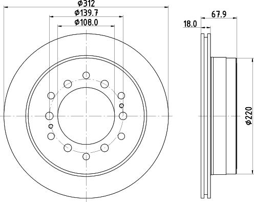 Mintex MDC2687 - Bremžu diski www.autospares.lv