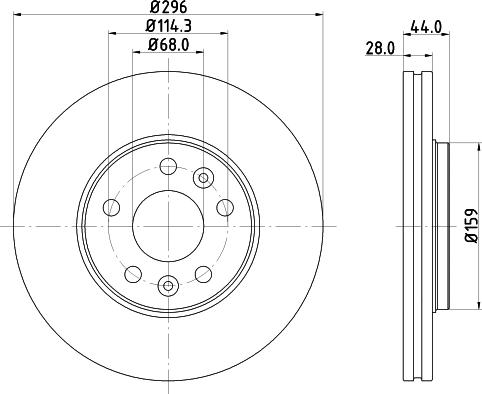 Mintex MDC2676 - Bremžu diski www.autospares.lv