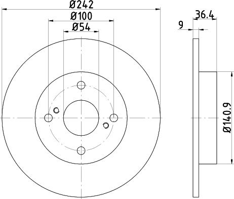 Mintex MDC2095 - Bremžu diski www.autospares.lv