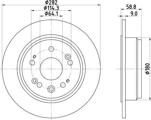 Mintex MDC2046 - Bremžu diski www.autospares.lv