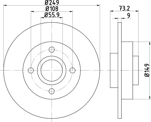 Mintex MDC2031 - Тормозной диск www.autospares.lv