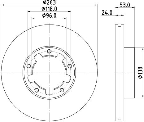 Mintex MDC2077 - Bremžu diski www.autospares.lv