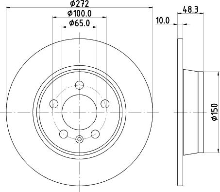 Mintex MDC2800C - Тормозной диск www.autospares.lv