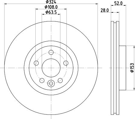 Mintex MDC2816C - Bremžu diski www.autospares.lv