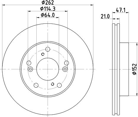 Mintex MDC2832C - Bremžu diski www.autospares.lv