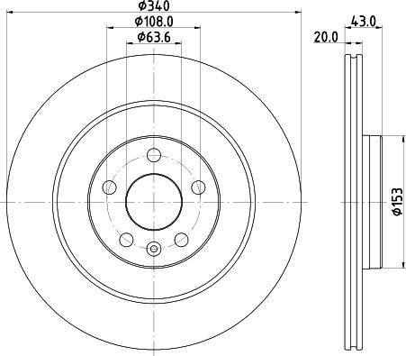 Mintex MDC2871C - Bremžu diski www.autospares.lv