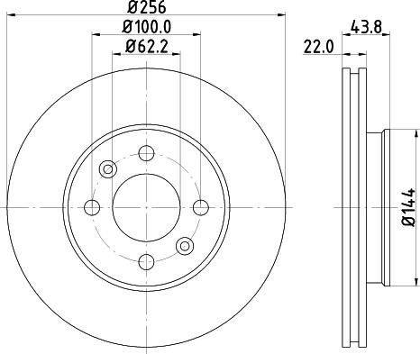 Mintex MDC2344 - Bremžu diski www.autospares.lv