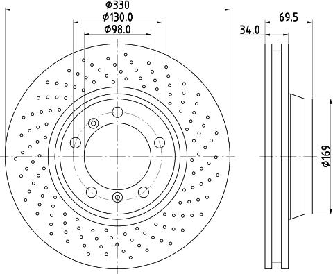 Mintex MDC2354R - Bremžu diski www.autospares.lv