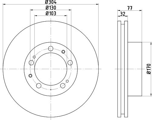 Mintex MDC2352R - Bremžu diski www.autospares.lv