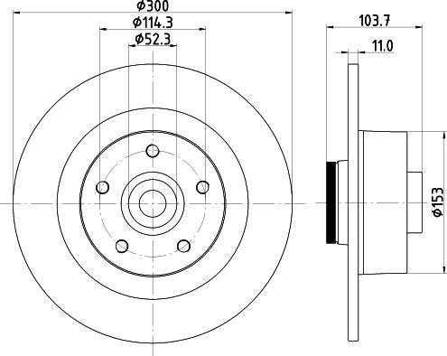 Mintex MDC2305 - Bremžu diski www.autospares.lv