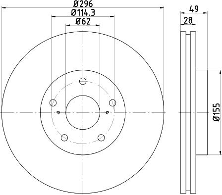 Mintex MDC2314 - Bremžu diski autospares.lv