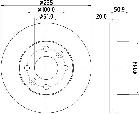 Mintex MDC2325 - Bremžu diski www.autospares.lv