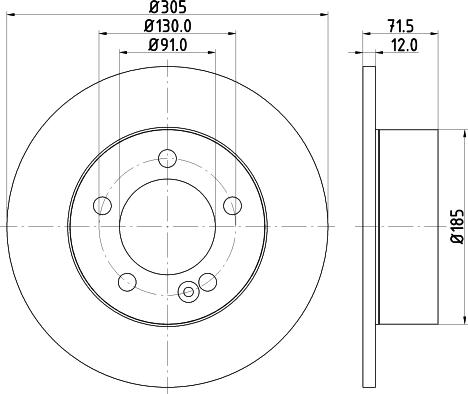 Mintex MDC2242 - Bremžu diski www.autospares.lv