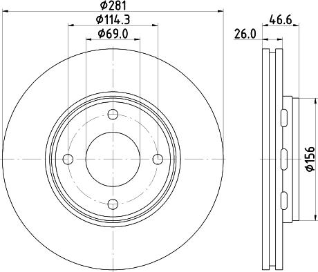 Mintex MDC2208 - Bremžu diski www.autospares.lv