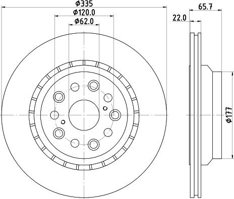 Mintex MDC2271L - Bremžu diski www.autospares.lv