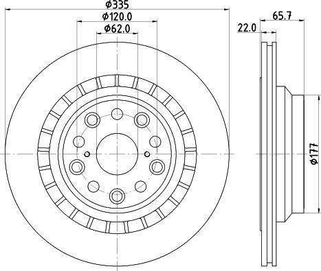 Mintex MDC2271R - Bremžu diski www.autospares.lv